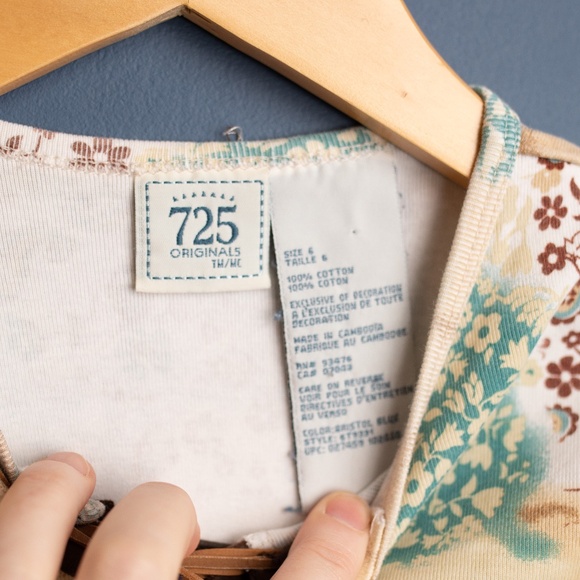 2/$20- VINTAGE Paisley patchwork shirt - Picture 4 of 8